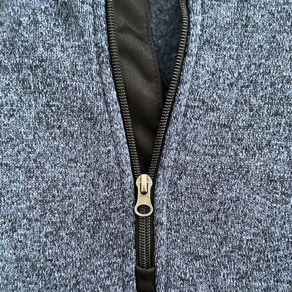 Beverly Hills Polo Club Men's (XL) Fleece Blue & Black 3/4 Zip Pull Over - Picture 5 of 10